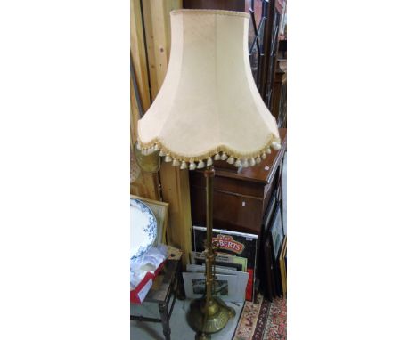 A Brass Standard Lamp converted to electricity
