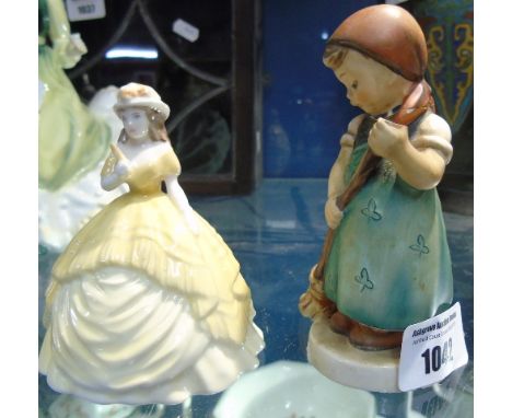 A Hummel Figure along with a Coalport Example, Minuettes, Leanne.
