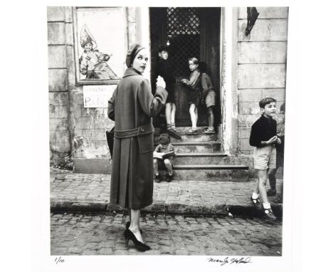 Marilyn Stafford (1925-1923), a silver gelatin photographic portrait print, taken at Monmart, Paris circa 1950s', edition 1 o