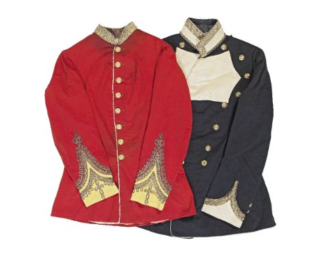 A Lt. Colonel's Full Dress Tunic Of The 19th Madras Infantry Circa 1856-81Of red cloth with yellow facings, gold lace decorat