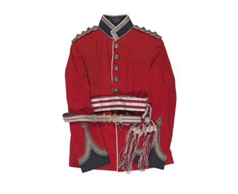 An Officer's Full Dress Tunic Of The 1st Volunteer Battalion, The Royal Berkshire RegimentCirca 1885-1908Of red cloth with na