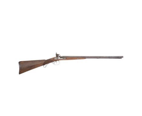 A 16-Bore Flintlock D.B. Covert GunBy John Manton, London, No. 4650 For 1806With rebrowned twist sighted barrels, case-harden