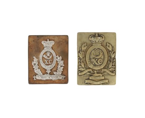 Two Shoulder-Belt Plates To The 90th (Perthshire Volunteers) (Light Infantry)The first for an officer (see Parkin, fig.228); 