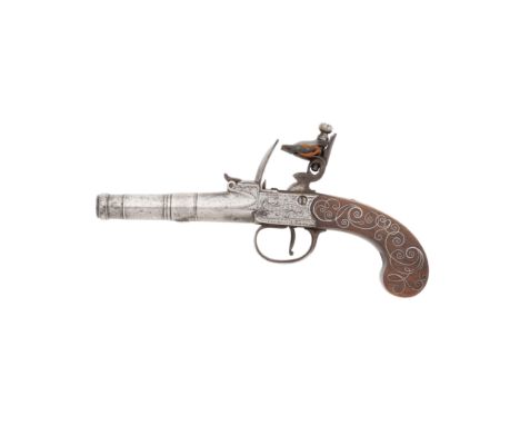 A 50-Bore Flintlock Box-Lock Pocket Pistol By Ketland &amp; Co. Of Birmingham, Circa 1780With turn-off cannon barrel, border 