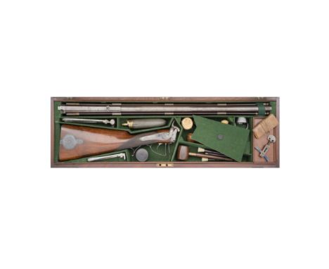 An Extremely Rare Cased .650 (16-Bore) Percussion D.B. Turn-Over Sporting RifleBy J. Purdey, 314½ Oxford Street, London, No. 