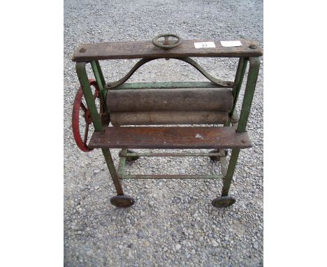Vintage child's toy mangle 