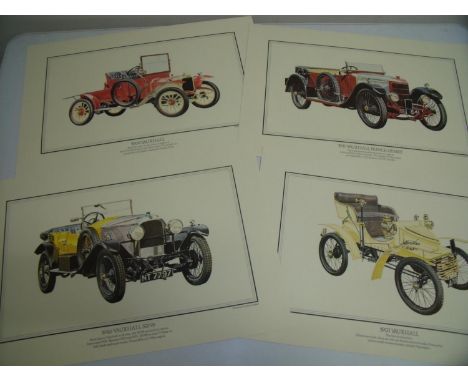 Set of Vauxhall 75 Years Commemorative prints 