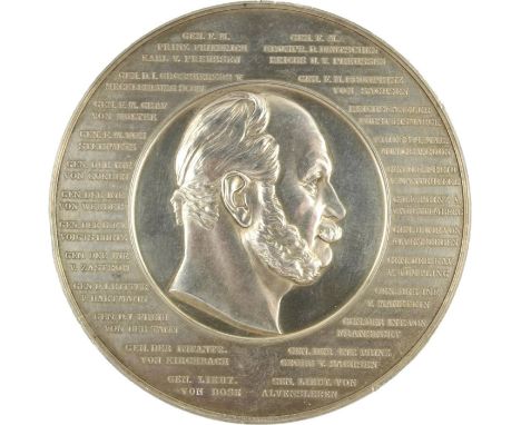Siegesmedaille 1870/71, Kaiser Wilhelm I. (1861-1888), auch Generalsmedaille auf den Sieg gegen Frankreich 1871. Silberne Med
