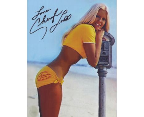 Cheryl Ladd, a signed 10.5x8 inch photo. An American actress best known for her role as Kris Munroe in the TV series Charlie'