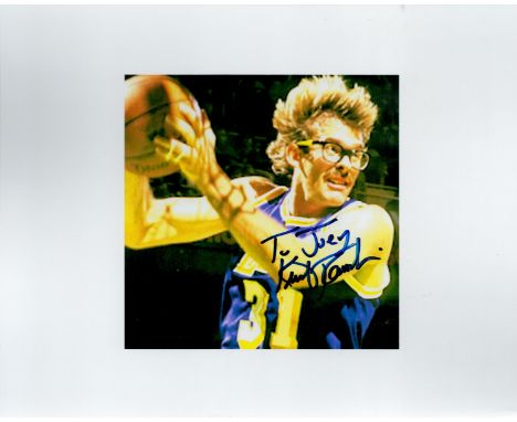 Basketball Kurt Rambis signed LA Lakers 10x8inch colour photo. Dedicated. Good condition. All autographs come with a Certific