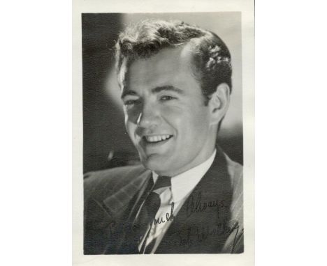 Robert Walker signed 6x4 inch black and white photo. Good condition. All autographs come with a Certificate of Authenticity. 