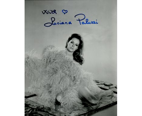 Luciana Paluzzi signed 10 x 8 inch black and white photo. TV/Film, Entertainment autograph. Good condition. All autographs co
