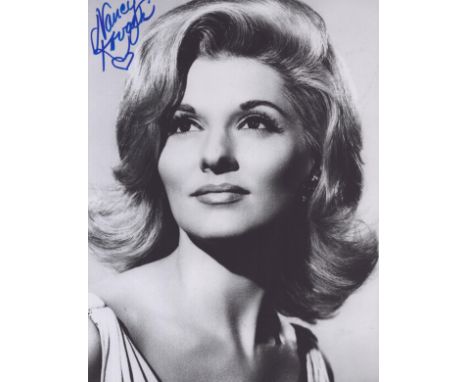 Nancy Kovack, a signed 10x8 inch photo. An actress who appeared in over 20 films, most notably as the high priestess Medea in