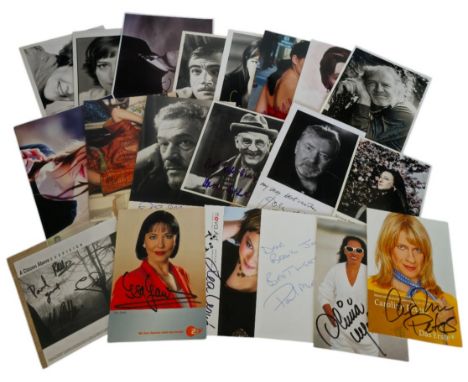 Entertainment approx 20 signed photos including names of A Citizen Above Suspicion, Nigel Havers, Paul Scofield and more. Ded