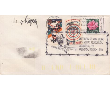 General Ridgway signed Defenders of Wake Island 50th Anniversary Reunion Sta October 11, 1991 Arlington, Virginia 22206 comme
