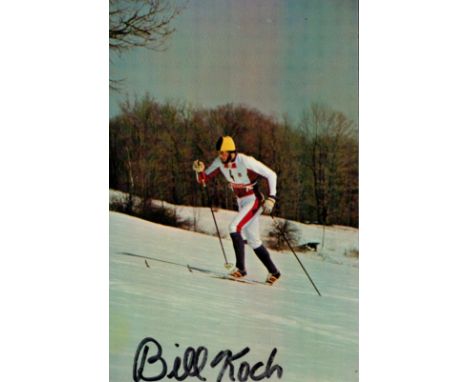 Winter Olympics Bill Koch signed 6x4inch colour promo photo. William Conrad Koch (born June 7, 1955) is an American cross-cou