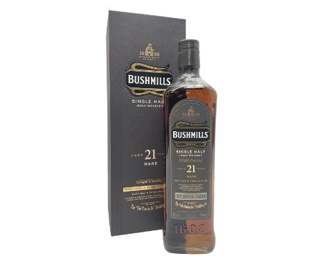 Bushmills, twenty-one year old, Scotch whisky, 700ml, 40% vol, in box 