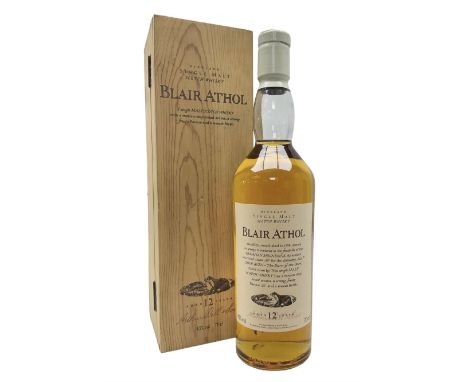 Blair Athol Aged 12 Years Single Malt Scotch Whisky 70cl, 43%, in wood box