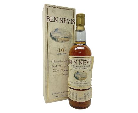 Ben Nevis, ten year old, Scotch whisky, 70cl, 55.2% vol, with box