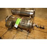 Waukesha / CB 5 hp / 1745 rpm Centrifugal Pump, Model C218, SN 364656-94, with 3” x 1.5” CT S/S