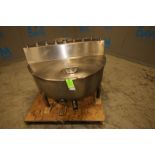 Aprox. 110 Gallon S/S Balance Tank, with Hinged Lid, (7) 1.5", 2" & 3" CT Top Connections, (5)