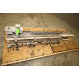 7 ft L Conveyor Section with 5” W Plastic Chain, Partially Plexiglass Enclosed with Air Blow