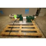 Tri Clover Positive Displacement Pump, Model TC1P3NLD-20MFY215H-A0-DM3A, SN 541675-01, with 2”CT