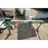 AMW 7 ft L x 35” H Product Conveyor Section with 3” W Plastic Chain, Leeson 1/4 hp / 1750 rpm