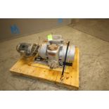 Busch Vacuum Pump, Type WV 2000 C 003 ZZXX, SN C0815000579, with WEG 7.5 hp, 3515 rpm, 230 / 460V (