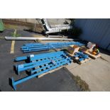 Gorbel Assorted Crane System Parts Including Aprox. 28 ft L Aluminum Gantry Beam, (2) 23 ft L & (