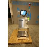 Domino Ink Jet Coder, Model Ax350i, S/S Ax0000003701, with (1) Head & S/S Stand, (Note Missing