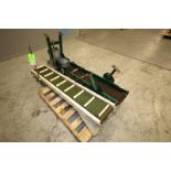 Lot of (2) Belt Conveyors, (1) 76” L with 9 1/2” W Belt & (1) Rapistan 80” L with 8” W Belt, Both