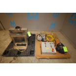 Lot of (2) Pallets of Assorted Control Panels with Leeson 5 hp / 1750 rpm Motor, 575V (INV#