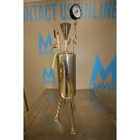 18” L x 8” W Pressurized S/S Reactor Tank, with Gauge & Valves (INV#109019) (Located @ the MDG