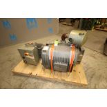 Busch Vacuum Pump, Type RA0630.B4Z6.1001, SN C 6740, 490 CFM, with Toshiba 25 hp / 1170 rpm Motor,