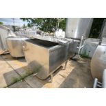 Crepaco 300 Gallon S/S Jacketed Hinged Lid Farm Tank, Model R300, S/N R7916, with .5 hp/1725 rpm