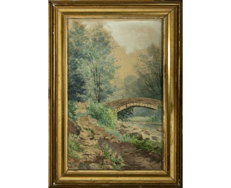 Watercolor on paper. Dimensions: 49 x 34 cm.  Sava Henția (1848–1904) was a prominent Romanian painter. He was born on Februa