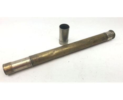 Ross of London brass Telescope inscribed 'The Weir, J.C. Parker RN Condition Report Click here for further images, condition,