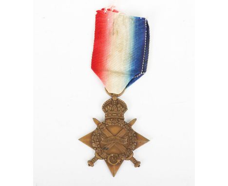 A First / Second Day of the Battle of the Somme Killed in Action 1914-15 Star Medal to the Lancashire Fusiliers. 1914-15 Star