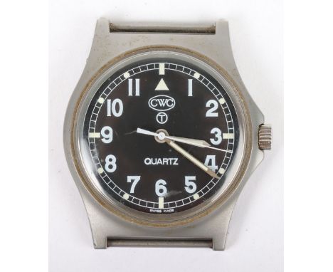 Military CWC Wrist Watch: A good example of CWC  quartz wrist watch with clean dial to front ,working order , stamped  to bac