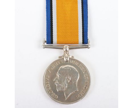 WW1 British War Medal 1917 Casualty Middlesex Regiment, British War medal, “2505 PTE. F. PREBE MIDD’X R.” Frank Prebe from Ro