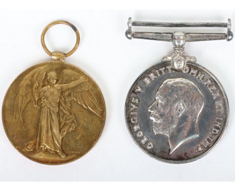 A pair of medals to recipient in the London Irish Rifles who was killed in action during the German Sprong Offensive in March