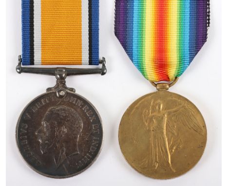 WW1 British Medal Pair Royal West Kent Regiment, British War and Victory medals, “200750 PTE. E.G. MANNING R.W. KENT R.” Erne