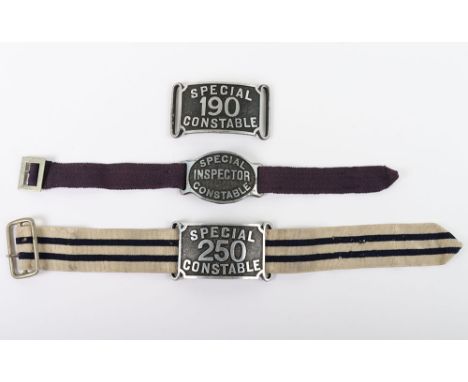 Special Constable Duty Armbands: Special Constable Inspector badged armband, Special 250 Constable badged armband and Special