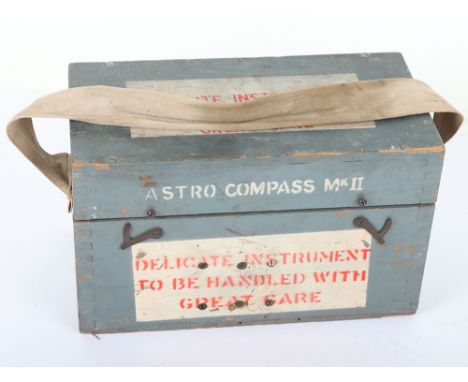 RAF Astro Compass : Instrument is I marked AM ASTRO COMPASS MKII 6A/II74 4P housed in  original box with details to front and