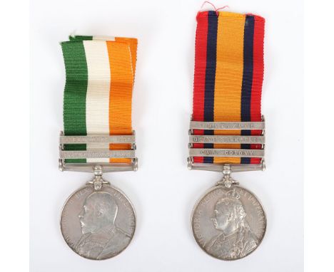 Renamed Boer War Medal Pair Royal Fusiliers, consisting of Queens South Africa medal with three clasps, Cape Colony, Orange F