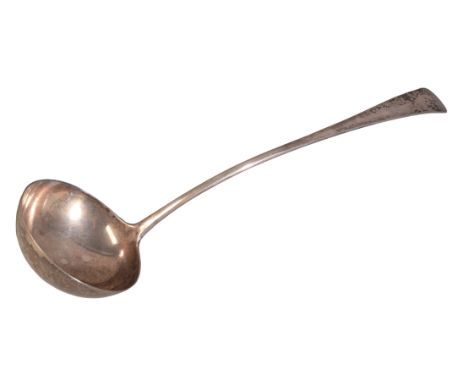 A GEORGE III SILVER OLD ENGLISH PATTERN SOUP OR PUNCH LADLEby Thomas Watson, Newcastle 1798, 33cm long, c.4 tr. ozs