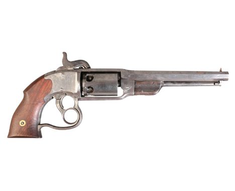 A SAVAGE 1861 NAVY .36 DOUBLE ACTION PERCUSSION REVOLVERstamped to the top 'Savage R.F.A Co Middletown. CT H.S North Patented