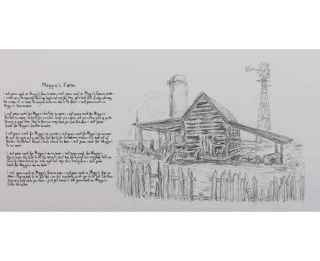 Bob Dylan (American, b.1941) 'Maggie's Farm' from the Mondo Scripto Collectionlithographsigned in pencil, numbered 288/49545 
