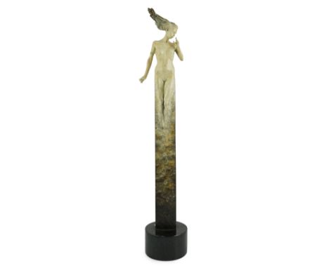 § § Carl Payne (English, 1969-2021), limited edition bronze sculpture, 'Speak No Evil', signed and numbered 30/49, on marble 